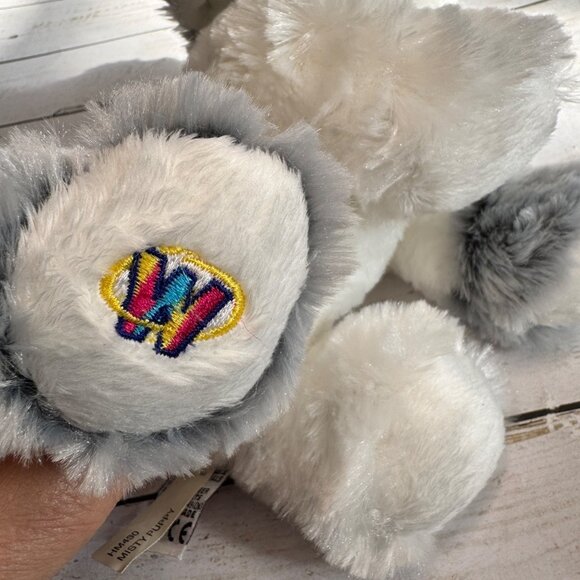 Ganz HM430 Misty Puppy Plush Gray White Dog 8" Stuffed Animal Toy Soft Cuddly - Picture 12 of 14